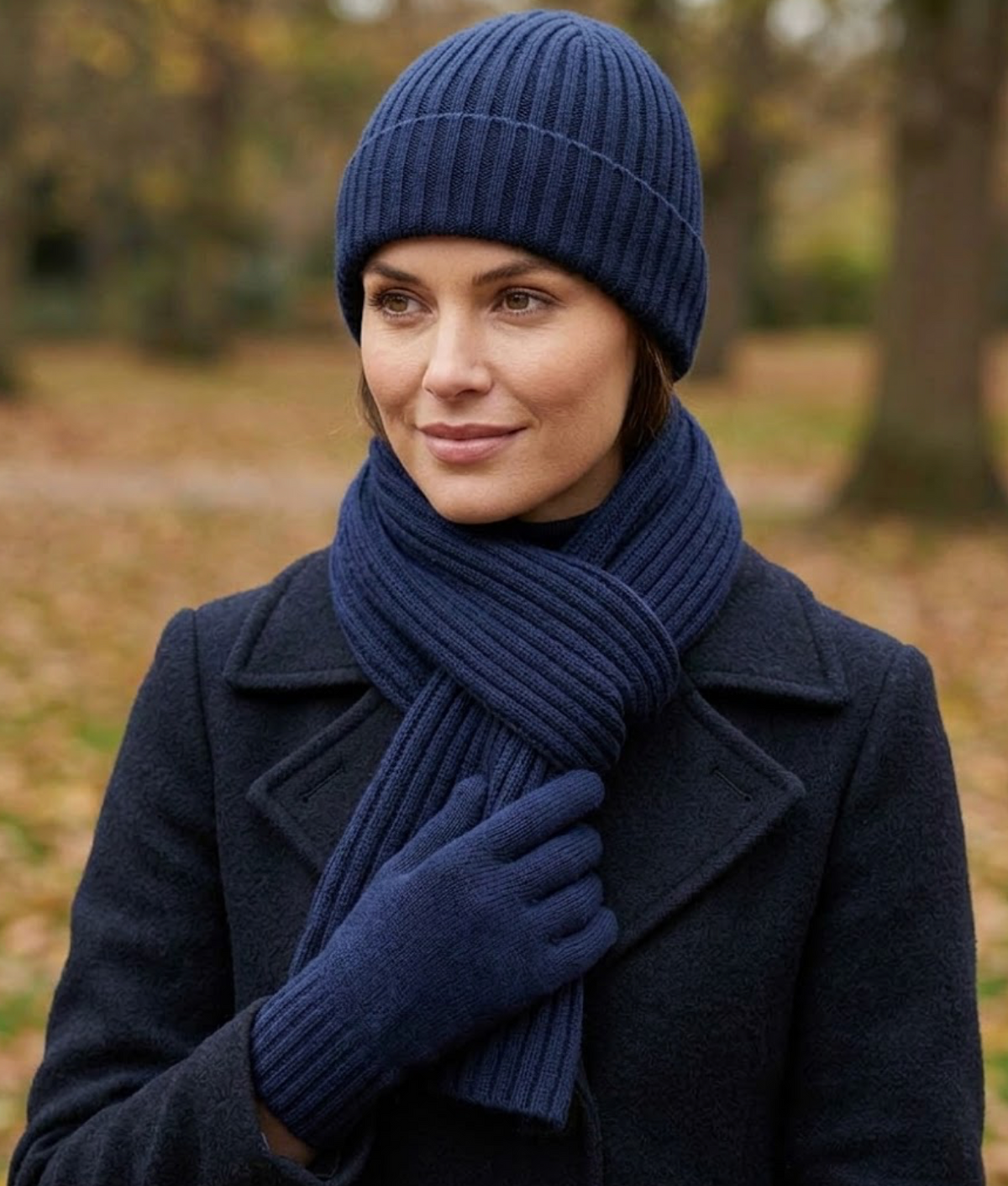 Bradley Wool Scarf, Hat & Gloves Three-Piece Set for Women