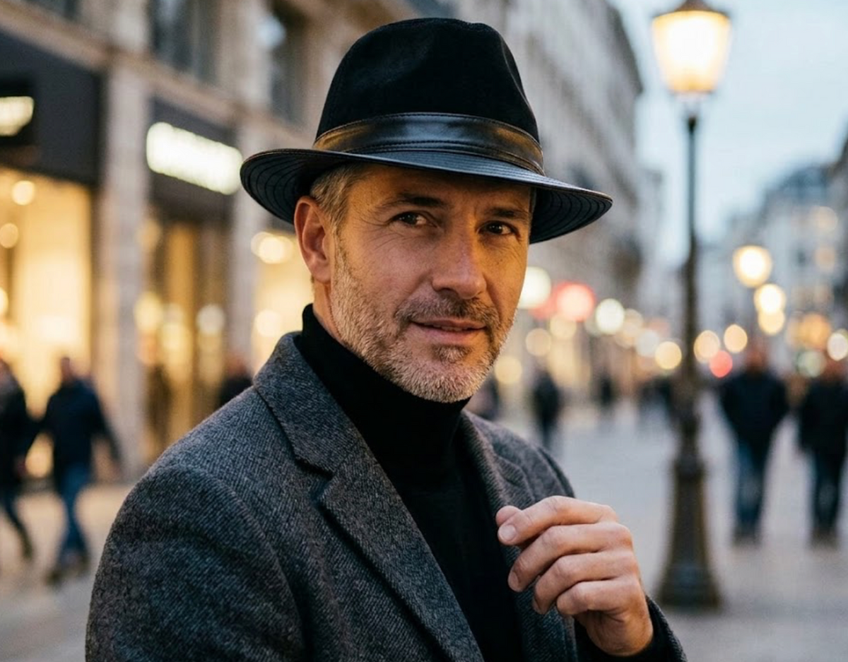 Lowry Genuine Sheepskin Leather Bucket Hat