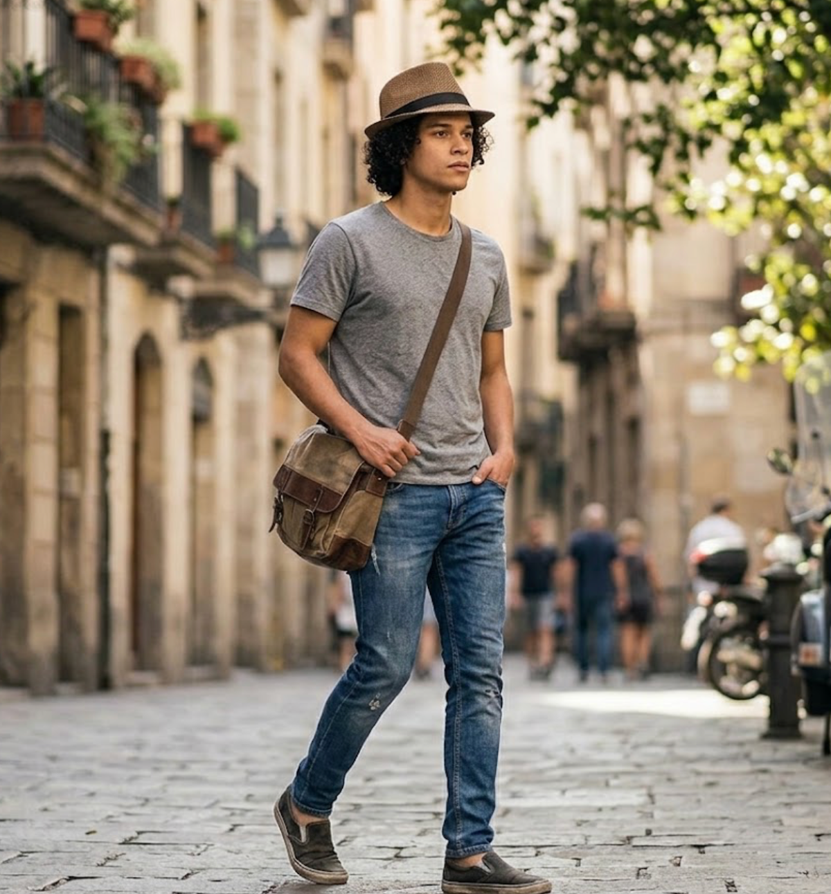 Clavendar Straw Fedora Hat – Flat Top, Short Brim