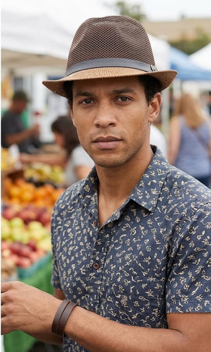 Wallen Linen Fedora Sun Hat – Cotton Polyester, Unisex