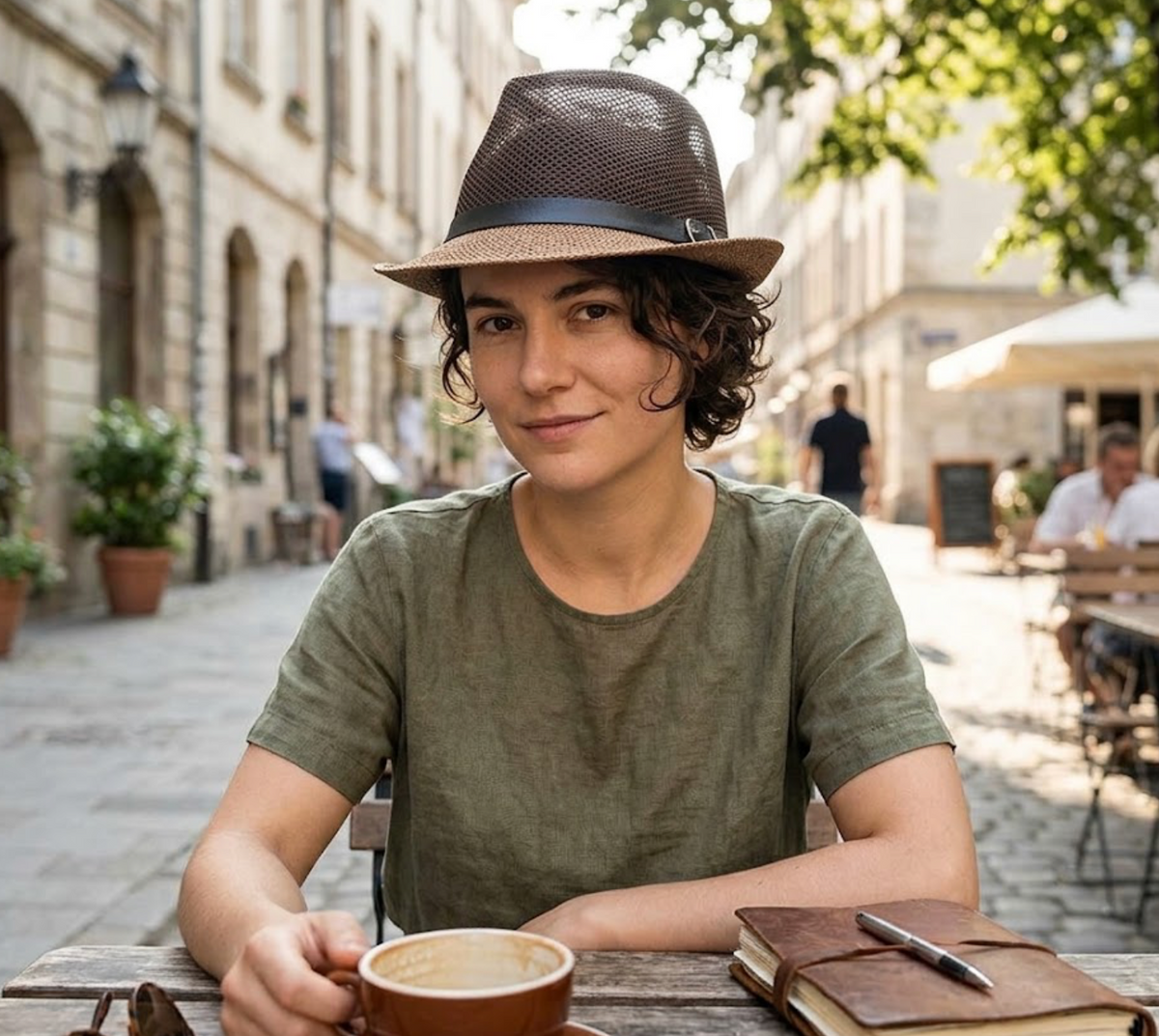 Wallen Linen Fedora Sun Hat – Cotton Polyester, Unisex