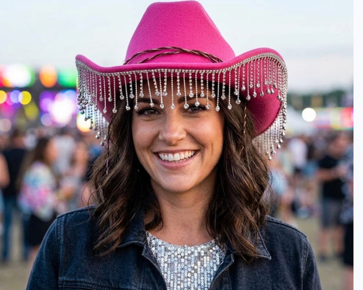Worthy Cotton Cowboy Hat, Bell Crown, Free Size