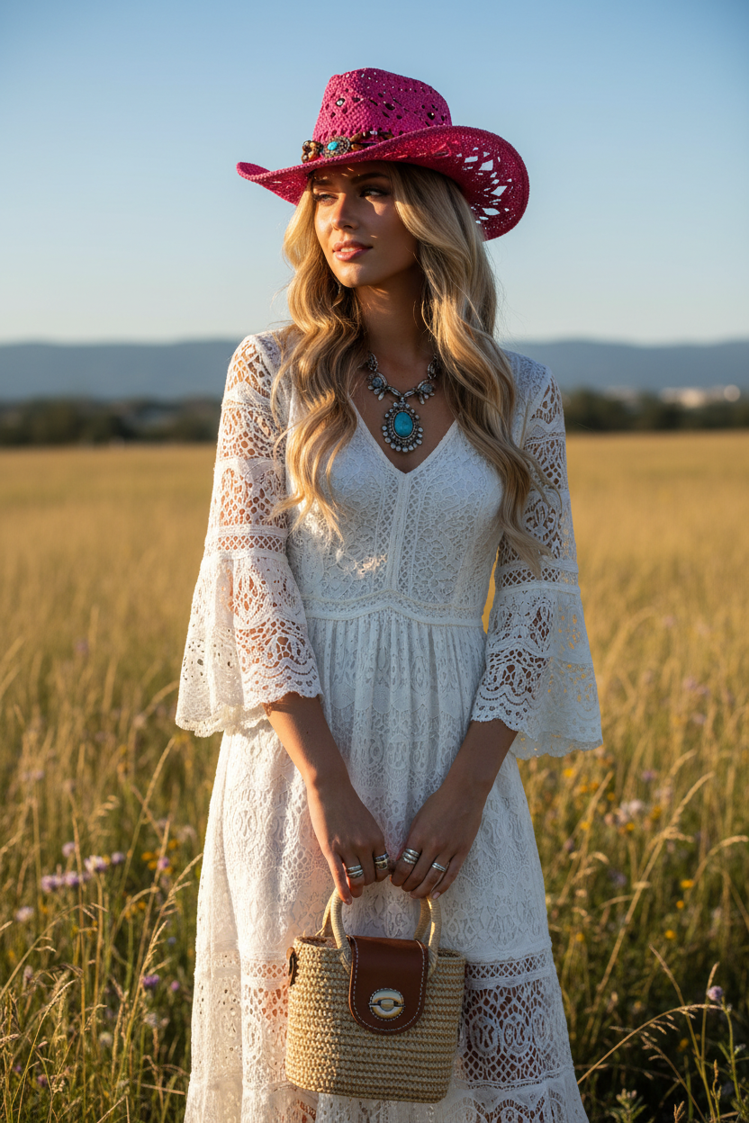 Mitchell Conical Straw Sun Hat, Handmade, One Size
