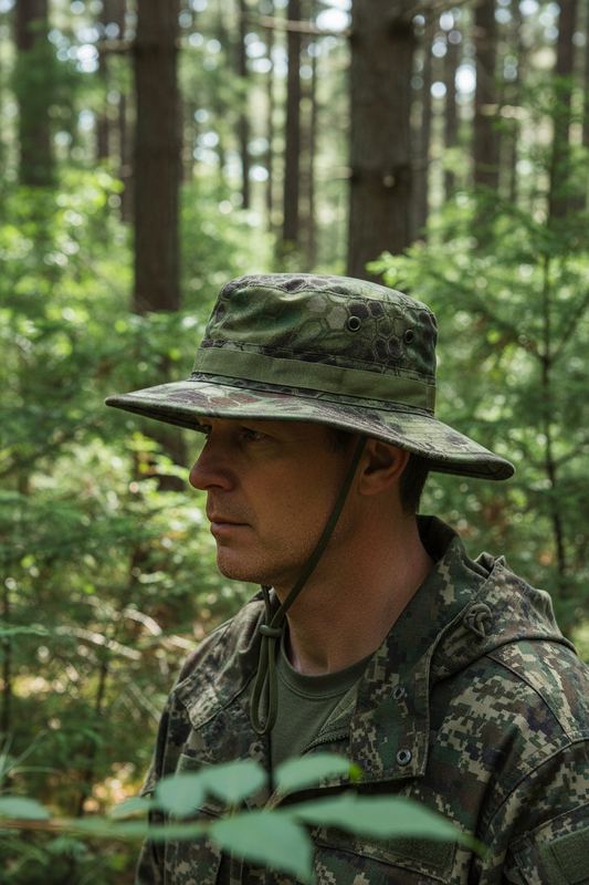 Washington Camouflage Boonie Bucket Hat – Adjustable Polyester