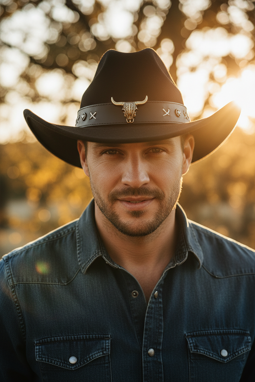 Charleston Western Hat – Adjustable Polyester