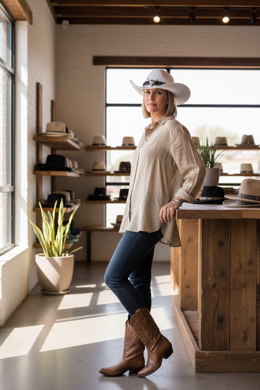 Tulsa Cotton Western Hat – Unisex, Breathable, Waterproof