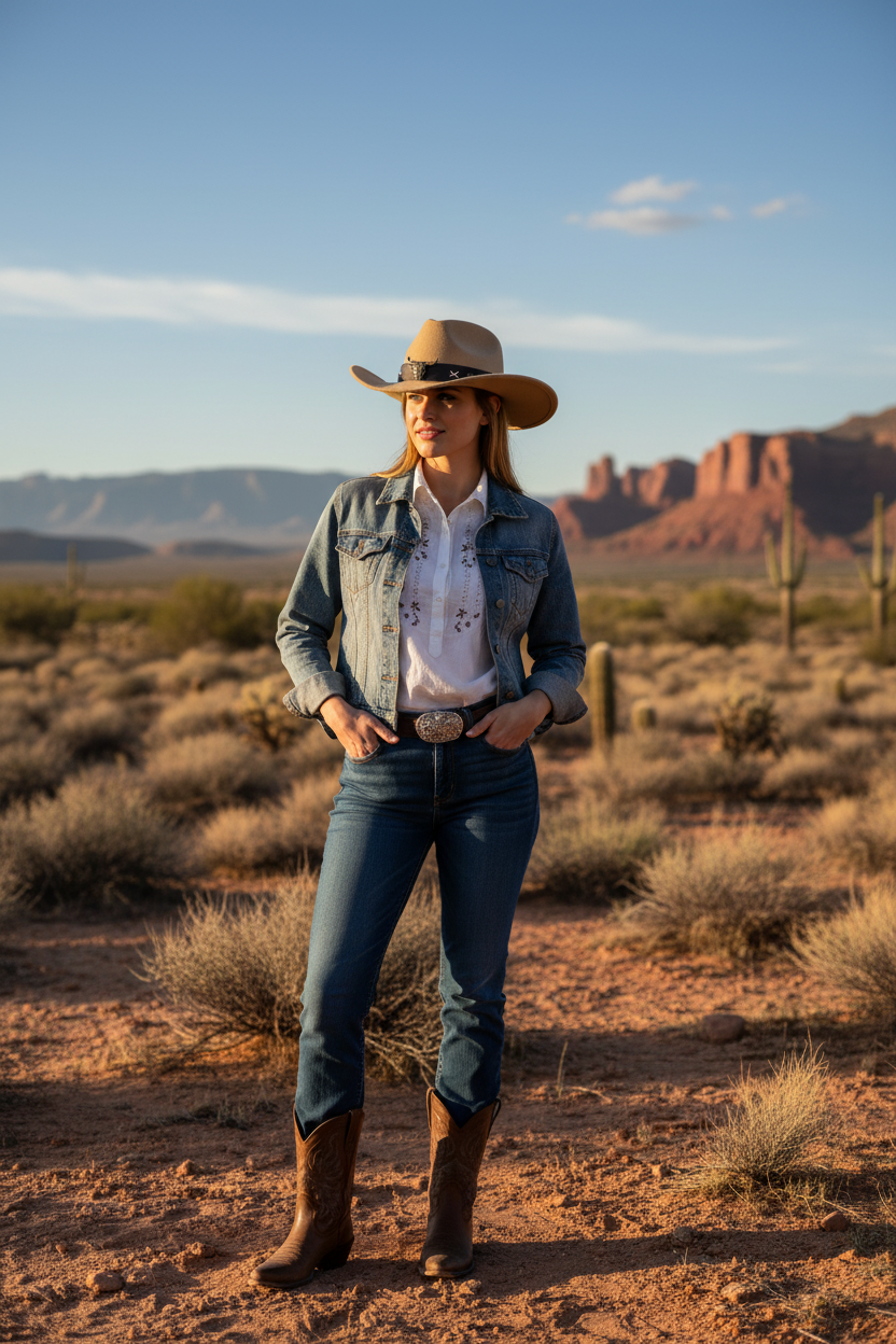 Charleston Western Hat – Adjustable Polyester