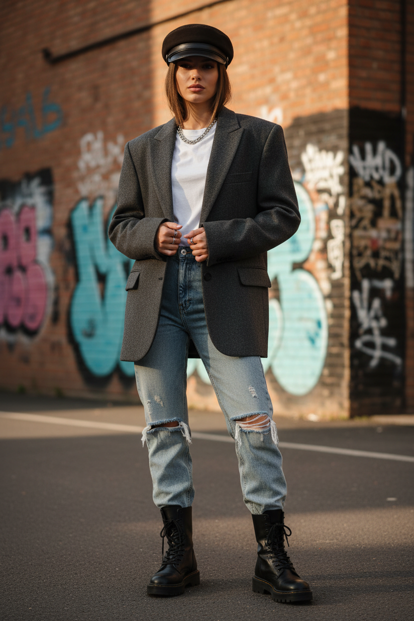 Jackson Genuine Leather Peaked Cap