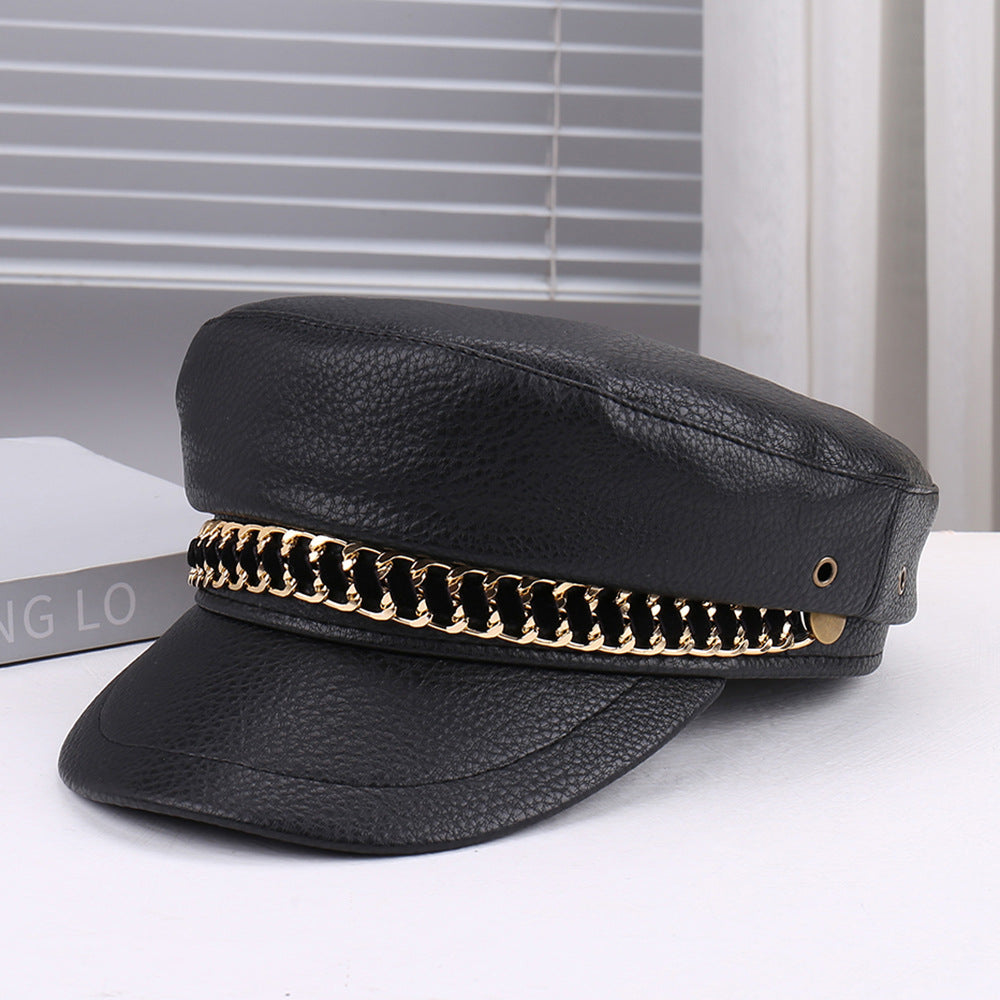 Artistic Retro Personality Light All-matching Peaked Cap