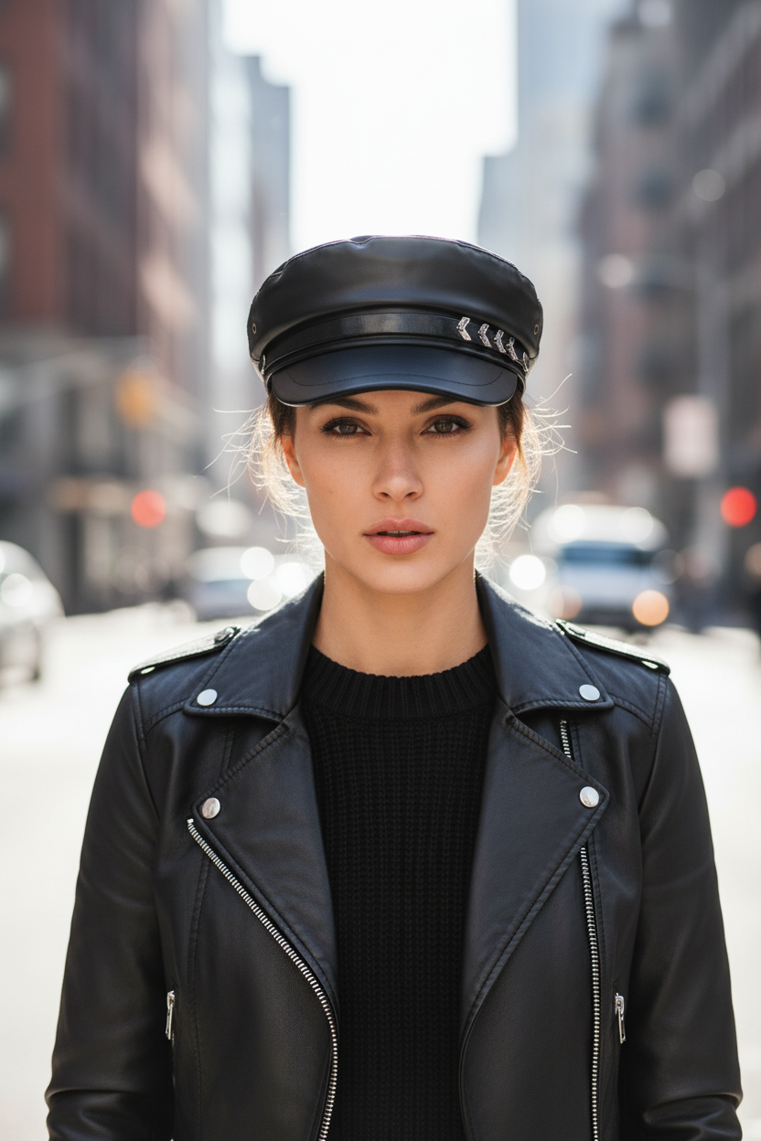 Artistic Retro Personality Light All-matching Peaked Cap