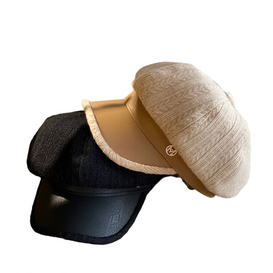 Fashion Personality Leather Beret Children