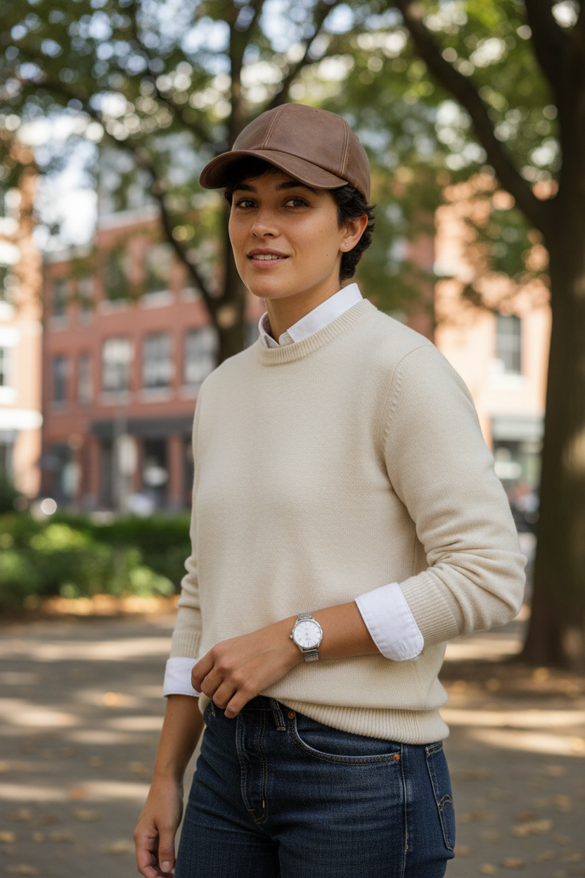Hilton Patent Faux Leather Baseball Cap
