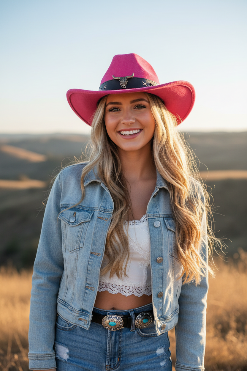 Charleston Western Hat – Adjustable Polyester