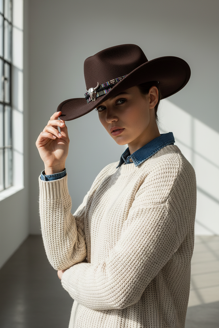 Tulsa Cotton Western Hat – Unisex, Breathable, Waterproof