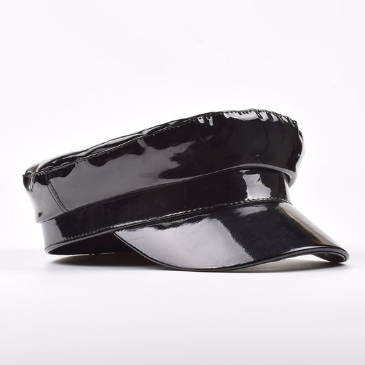The CapSpot -  Leather  Navy Hat