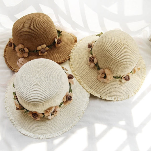 TheCapSpot - Floral Straw Hat