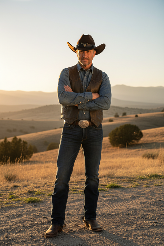 Charleston Western Hat – Adjustable Polyester