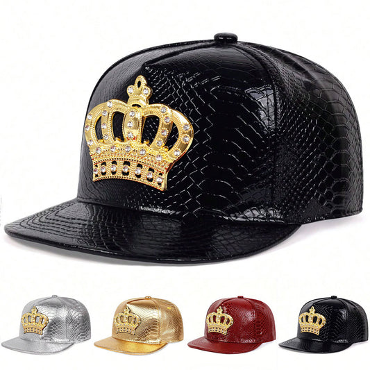 TheCapSpot - Leather Crown Cap