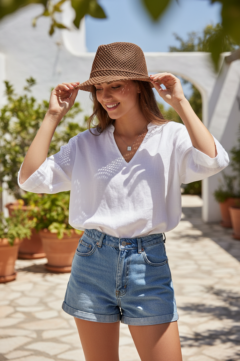 Latimore Straw Fedora Hat – Breathable Sunshade