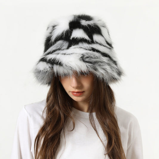 TheCapSpot - Two-Tone Plush Bucket Hat
