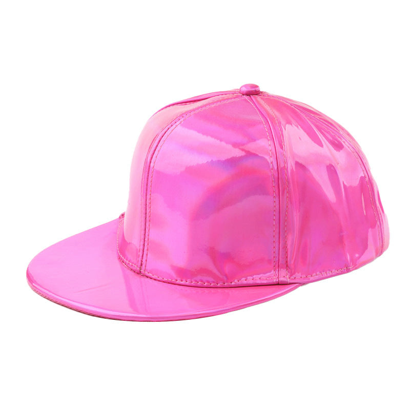 TheCapSpot - Reflective Brim Leather Cap