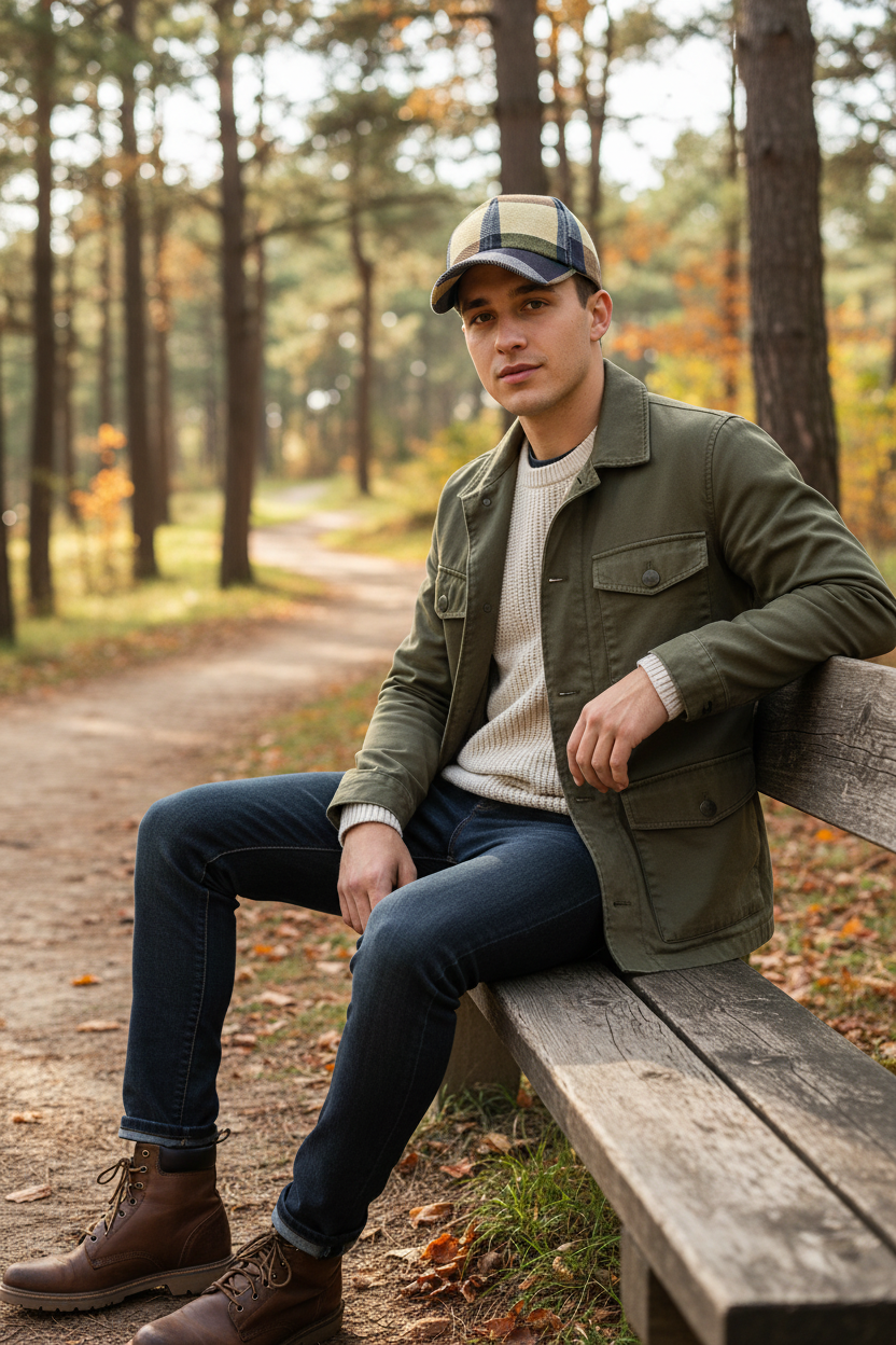 Hernandez Plaid Canvas Baseball Hat – Adjustable