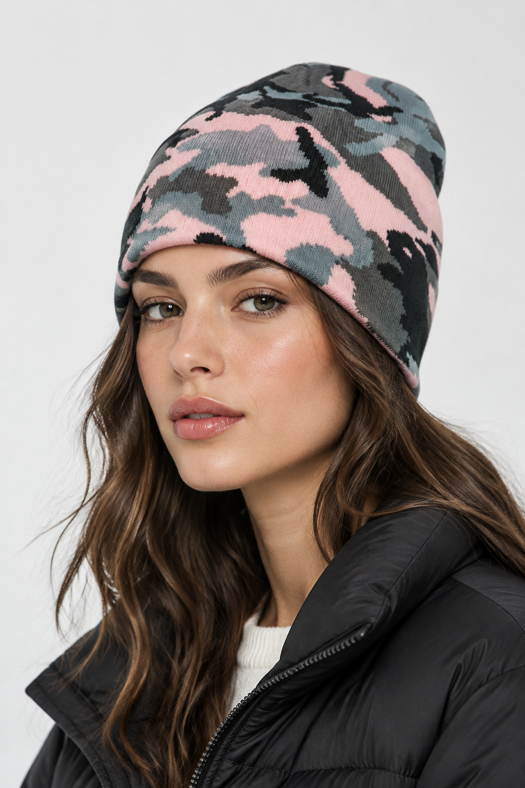 Dober Camouflage Jacquard Acrylic Beanie for Men