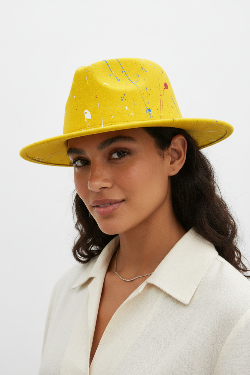Cunningham Unisex Linen Fedora Hat – Satin-Lined, Sun Protection