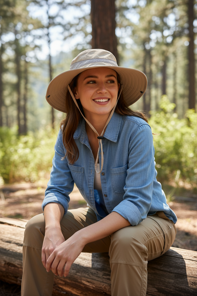 Newsome Camouflage Polyester Bucket Hat