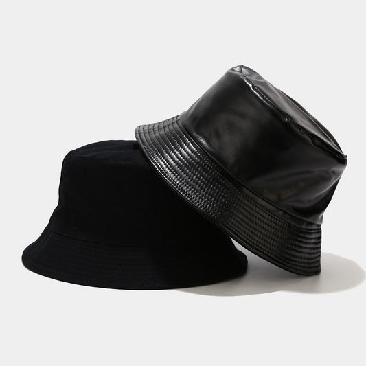 TheCapSpot - Leather Double Sided Bucket Hat