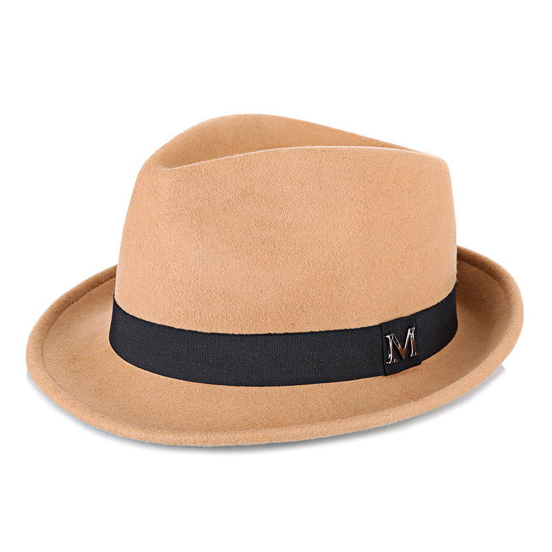 Middle-aged And Elderly Men's Pure Wool Green Hat
