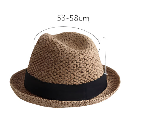 TheCapSpot - Fedora Straw Cap