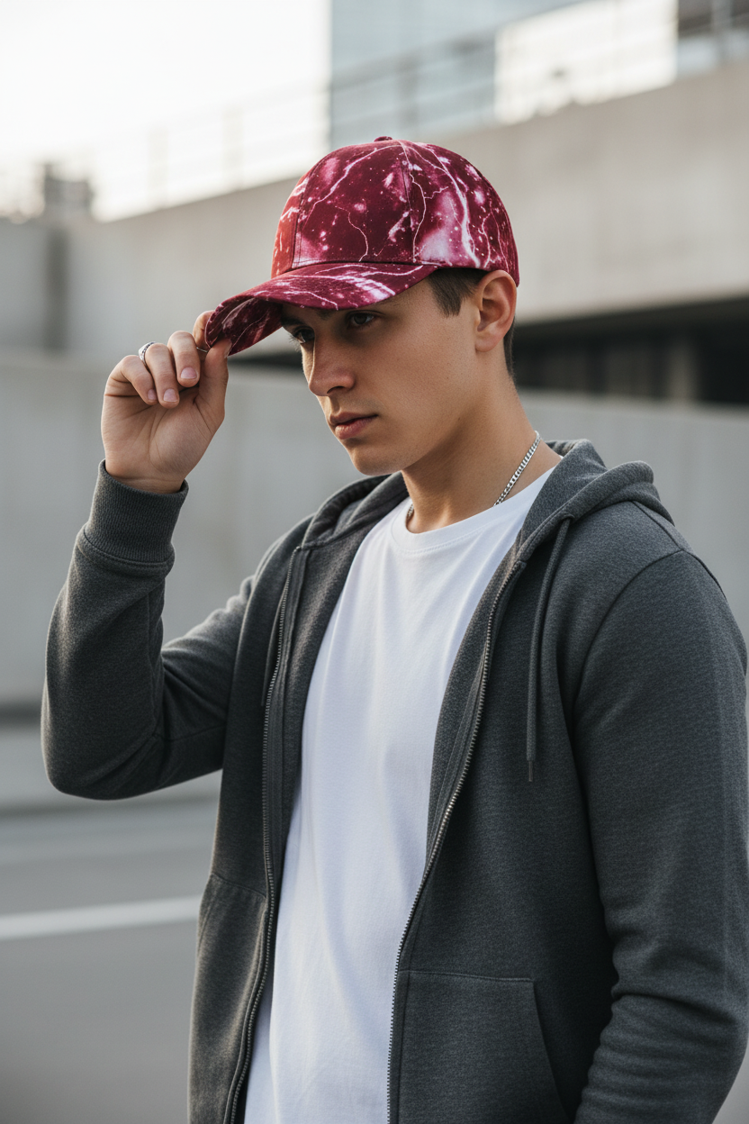 Lightning Bolt Adjustable Polyester Hat