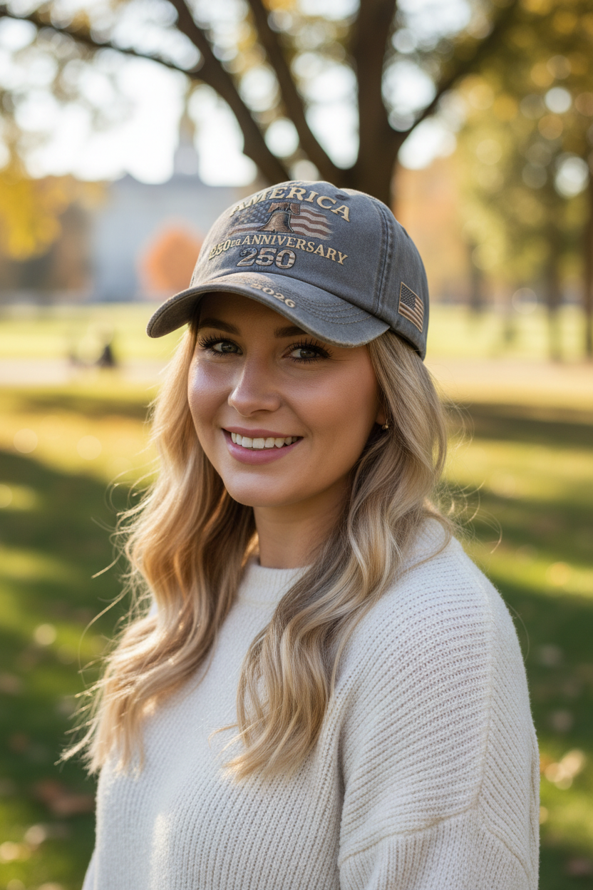 USA 250th Anniversary Cotton Baseball Cap