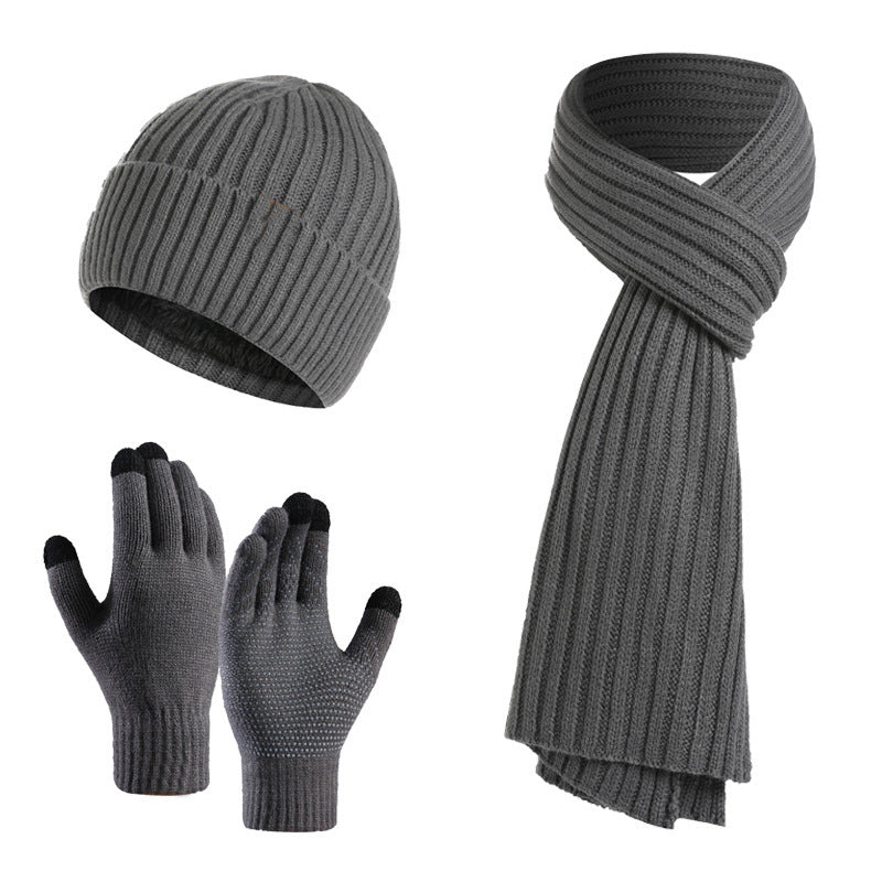 Tamar Unisex Acrylic Winter Hat, Scarf & Gloves Set