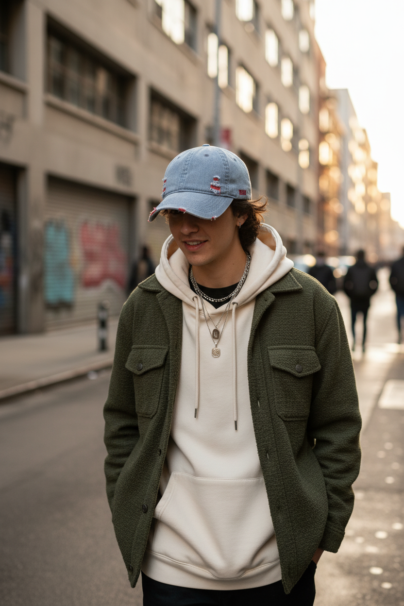 Gobert Distressed Denim Baseball Cap – Adjustable Sun Protection