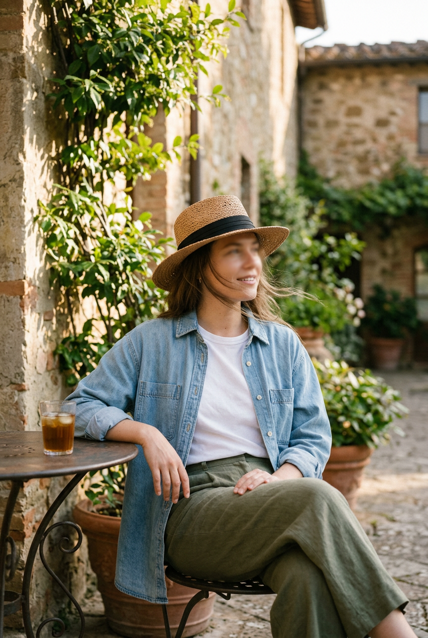 Denton Wide Brim Satin Straw Beach Hat – Medium