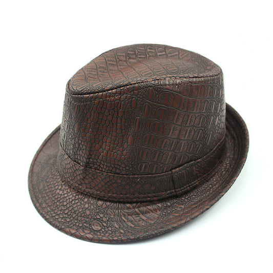 TheCapSpot - Simple British Vintage Jazz Pu Leather Hat