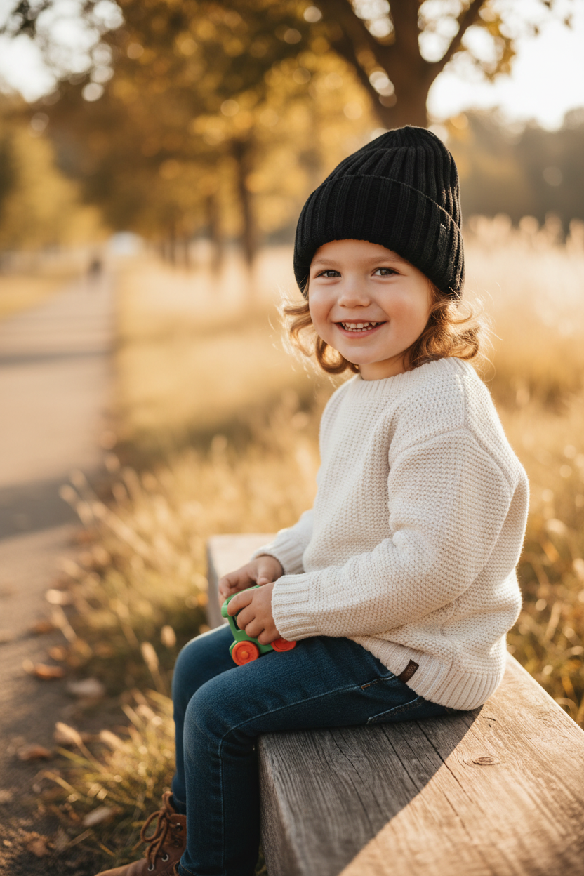Latimore Kids Jacquard Wool Knit Hat, High Crown