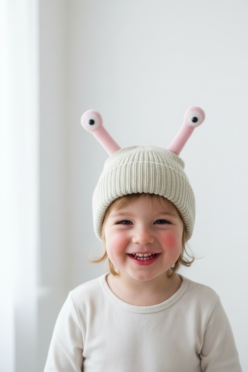 Frog Children's Wool Knitted Frog Hat