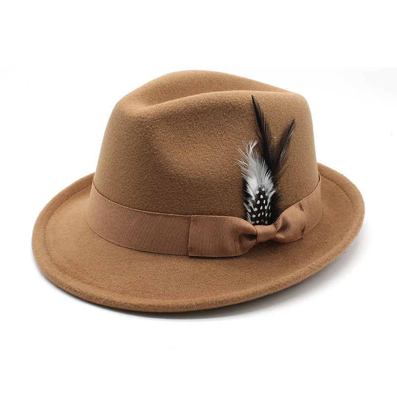 TheCapSpot - Billycock Feather Fur Felt Hat