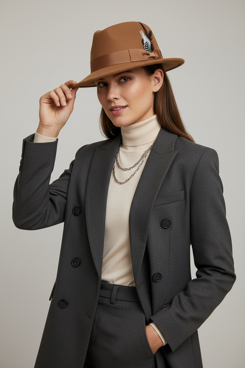 TheCapSpot - Latimore Felt Fedora w/band