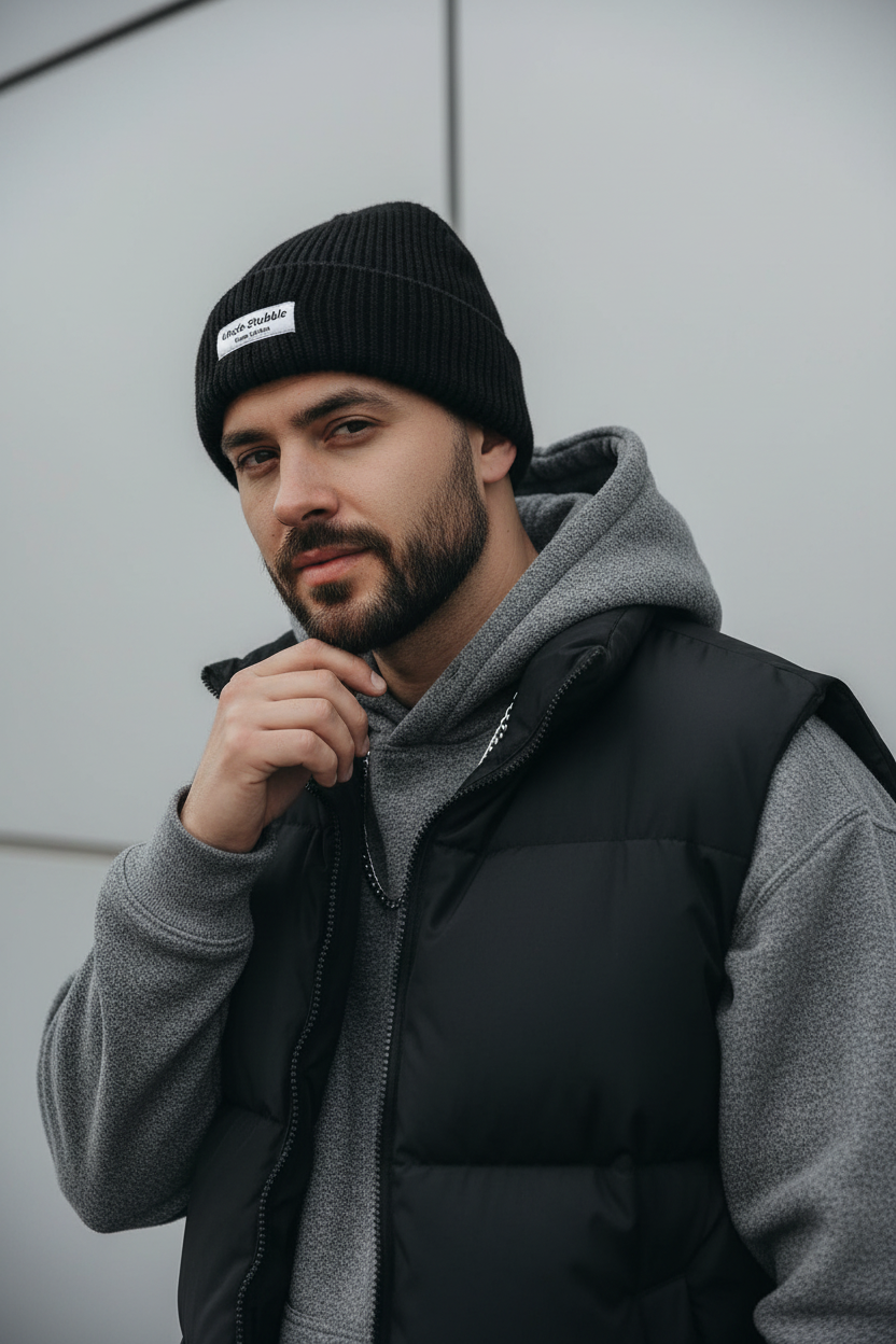 Caleb Thickened Acrylic Winter Stocking Cap