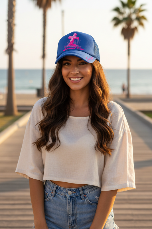 Courage Polyester Trucker Cap – Adjustable Fit