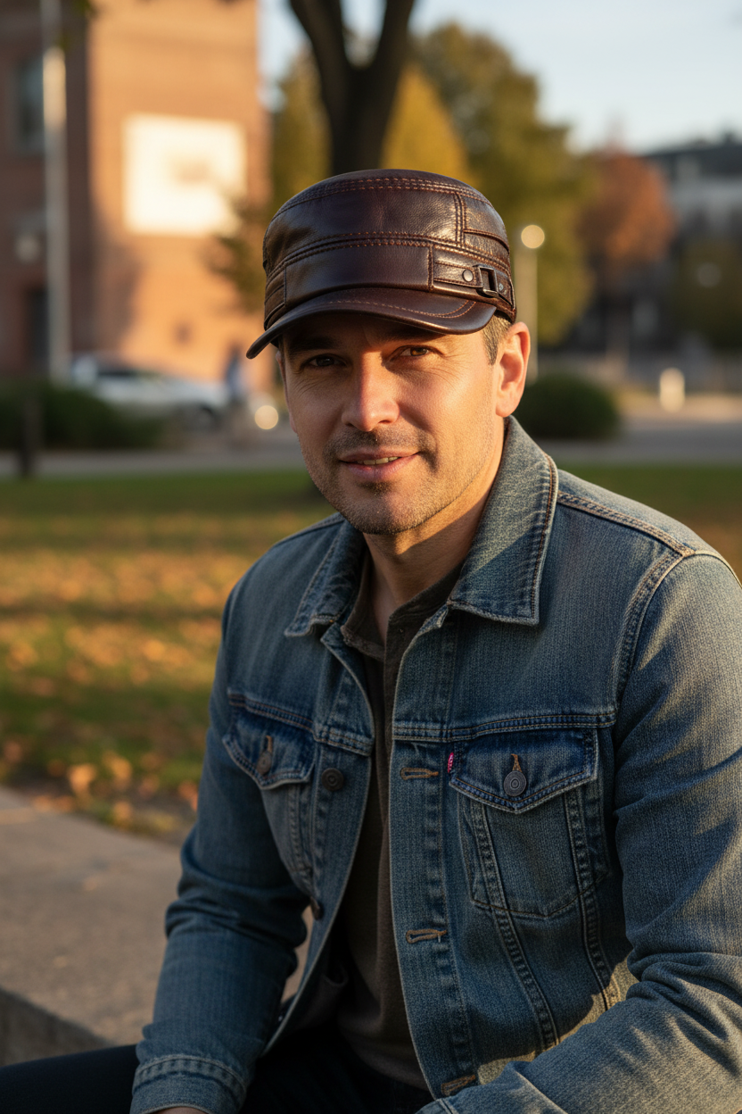 TheCapSpot - Vermont Leather Baseball Cap