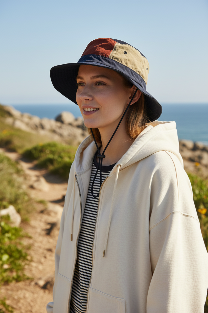 Barnes Unisex Adjustable Bucket Hat with UV Protection