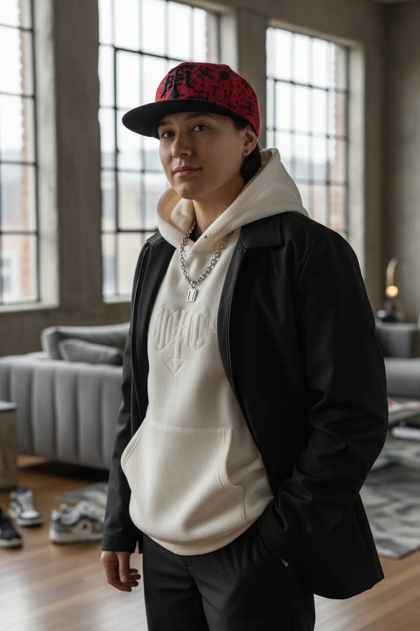 Retro English Letter Baseball Cap – Adjustable 56–60 cm