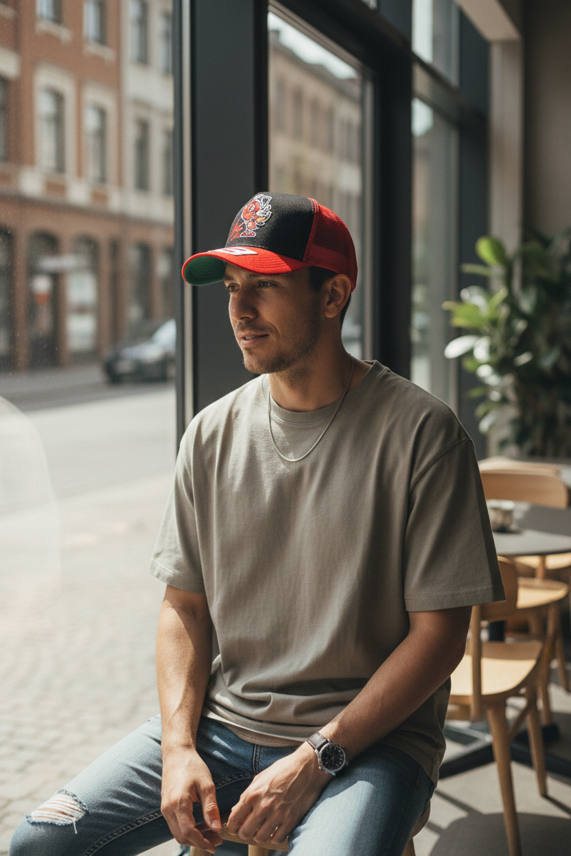 Digital Ant Embroidered Baseball Cap | Motorcycle Hat