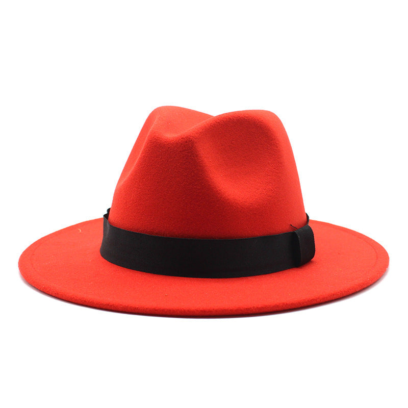 Wagoner Wool Felt Flat Brim Fedora Hat