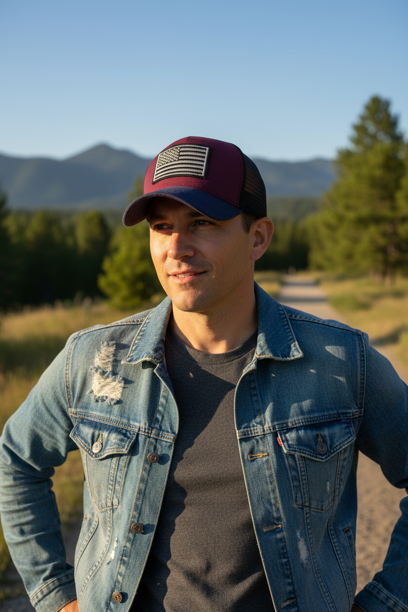 TheCapSpot - Coker American Flag Distressed